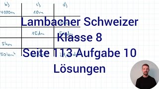 Parallelogramm Größen berechnen  Lambacher Schweizer Mathe 8 NRW G9 Seite 113 Aufgabe 10 [upl. by Airegin327]