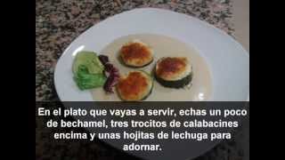 Receta de Calabacines rellenos de queso gratinados con bechamel [upl. by Iphigeniah]