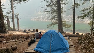 Backcountry Camping with 8 Year Old  Lindeman Lake Canada [upl. by Remot]