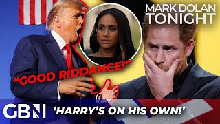 Prince Harrys DEPORTATION latest  Trump vows to send MIGRANT COUPLE home if he wins [upl. by Aerdnod858]