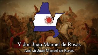 quotRevuelo de Ponchos Rojosquot Argentine Federalist Song English  Spanish Lyrics [upl. by Gallard]