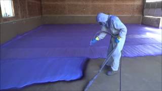 2lb Density Closedcell Spray Foam Application [upl. by Elyl]