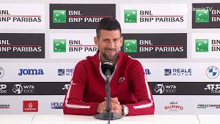 Novak Djokovic PreTournament Press Conference Rome Masters 2024 [upl. by Refanej665]