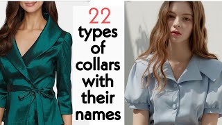 हिंदी 22 Different Types of collars with their Names and short details  trendy collars  ep12 [upl. by Durkin]