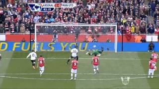 Arsenal 11 Manchester United 28042013 [upl. by Narmak]