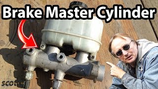 How to Replace a Brake Master Cylinder in Your Car Bleed Brakes [upl. by Ahsennod]