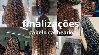 finalizações de cabelo cacheado 🧡tiktok [upl. by Flore]