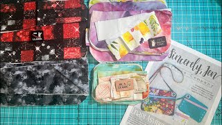 Sunday Sew LIVE  Unagi Asymmetrical Clutches by Sincerely Jen [upl. by Enelym]