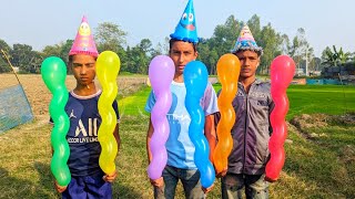 outdoor fun with Rocket Balloons and learn colors for kids by i kids Episode 14 [upl. by Shevlo]