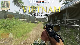 Military Conflict Vietnam USMC Camp [upl. by Wendye628]