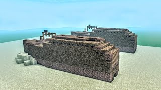 TITANIC Mini Shipwreck Tutorial MinecraftPE [upl. by Seto]