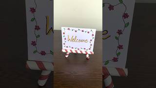 Easy Straw easel tutorial easy craft ideas cute [upl. by Acinomaj474]