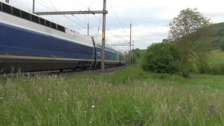 TGV Duplex Horn in Frick am 180512 [upl. by Okoy]