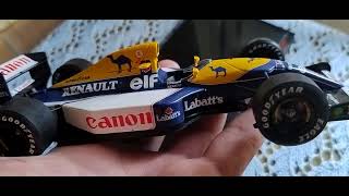 Williams Renault 1992 Nigel Mansell diecast 124 F1 World Champion Decals Camel Altaya Centauria [upl. by Merras]