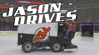 What Its Like To Drive A Zamboni  Jason Drives [upl. by Edorej]