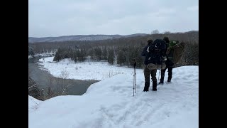 Winter Hiking The Manistee River Trail [upl. by Adnilak249]