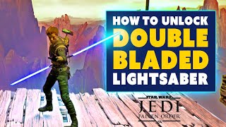 How to Unlock the DoubleBladed Lightsaber in Star Wars Jedi Fallen Order [upl. by Doownel383]