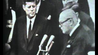 John F Kennedy makes Winston Churchill an honorary American citizen [upl. by Stets]