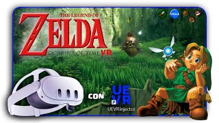 ZELDA OCARINA OF TIME UNREAL ENGINE 5 en META QUEST 3 con UEVR [upl. by Els312]