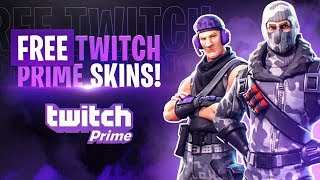 How to get FREE TWITCH PRIME Skins Fortnite Battle Royale Skins [upl. by Lednew]