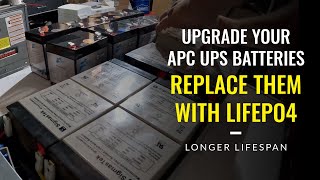 Upgrade APC UPS With LIFEPO4 Batteries [upl. by Ryle]