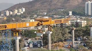 Girder erection Near Mann Station [upl. by Corby47]