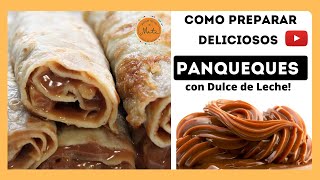 Panqueques Caseros rellenos de Dulce de Leche ¡ son una delicia  🤩 Matías Donantueno [upl. by Konstance]