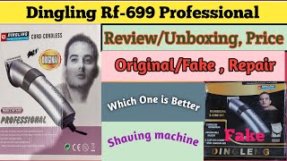 Dingling Rf699 professional Hair Trimmer UnboxingReviewOriginal vs Fake [upl. by Haldis]