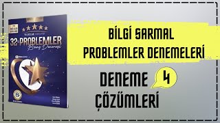 PROBLEM DENEME 4  BÄ°LGÄ° SARMAL 32 LÄ° PROBLEMLER DENEMELERÄ° Ã‡Ã–ZÃœMLERÄ°  2024 [upl. by Carnahan8]