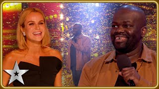 GOLDEN BUZZER for comedian Daliso Chaponda  Unforgettable Audition  Britains Got Talent [upl. by Hallee]