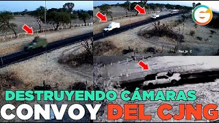 CJNG destruyendo cámaras de seguridad en frontera de Jalisco y Zacatecas [upl. by Marcela]