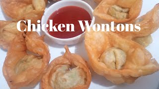 Chicken Wontons recipeWonton recipe Ramzan recipe wontonsiftarrecipe [upl. by Eisteb]