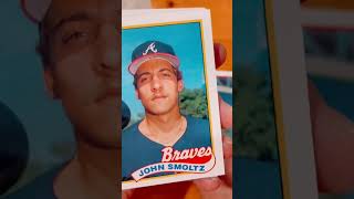 John Smoltz rookie card pull 1989 Topps baseball [upl. by Hoon]