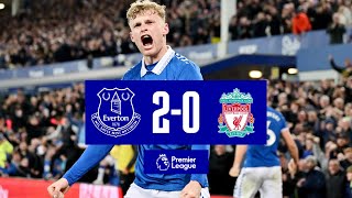 EVERTON 20 LIVERPOOL  PREMIER LEAGUE HIGHLIGHTS [upl. by Rehteh]