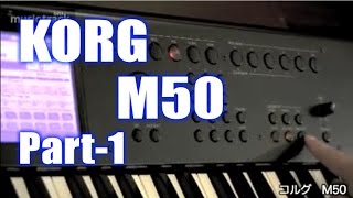 KORG M50 1 DemoampReview English Captions [upl. by Monjo]