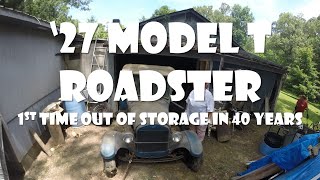 ‘27 Ford Model T Roadster RESCUED From Storage After 40 Years  Part 1 of Hot Rod Project [upl. by Map819]