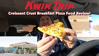 Kwik Trip Croissant Crust Breakfast Pizza Food Review [upl. by Daven]