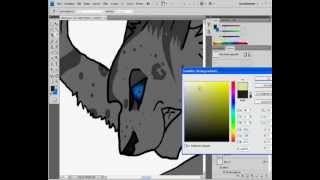 Ashfurs Monster Speedpaint losing control bloody old [upl. by Ahsiet]