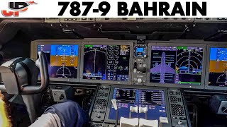 Piloting BOEING 7879 out of Bahrain  Cockpit Views [upl. by Elocel]