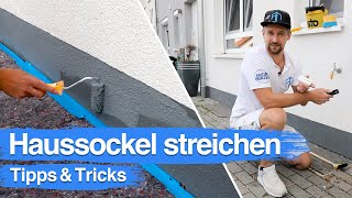 Haussockel streichen  Tipps und Tricks vom Wandprofi [upl. by Formenti]