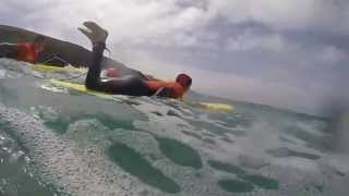 playing in the surf at Gunwalloe Cornwall Uk surfing  paddleboarding [upl. by Anile]