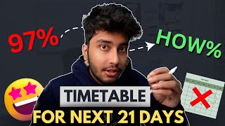 I followed this TIMETABLE for 21 days to score 97  Board Exam 2024  Kushal Sarkar [upl. by Hutton]