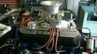 FORD 390 427HP Engine BreakIn on our Fast Track Stand [upl. by Dreda]