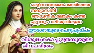 St Therese of Lisieux  Little Flower വിശുദ്ധ കൊച്ചുത്രേസ്യ ജീവചരിത്രംmalayalam [upl. by Yoshi]