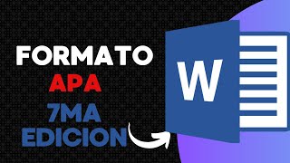 Normas APA 7ma edición en Word BIEN EXPLICADO [upl. by Pasadis705]