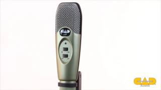 CAD Audio U37 USB Large Diaphragm Condenser Microphone Introduction  Full Compass [upl. by Afaw192]