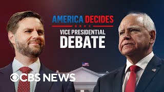 Full debate JD Vance and Tim Walz vice presidential debate hosted by CBS News [upl. by Sanborne919]