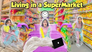 Living in a Grocery Store CHALLENGE mixing chips amp eating them😂 Public Reactions😱 [upl. by Leciram268]