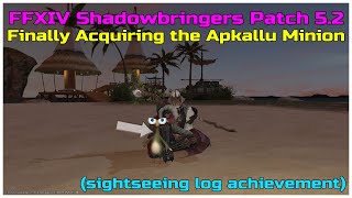 FFXIV Shadowbringers Patch 52 Finally acquiring the Apkallu Minion sightseeing log [upl. by Herries]