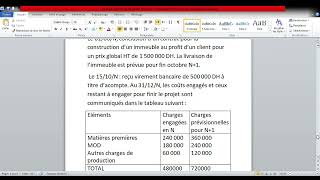 Comptabilité approfondie  les contrats à long terme méthode dachèvement TP [upl. by Ghassan]